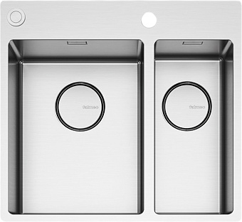 Мойка Falmec GARDA DOPPIA 31-18 CM INOX (FLUSH/TOPMOUNT) Мойка Falmec GARDA DOPPIA 31-18 CM INOX (FLUSH/TOPMOUNT)