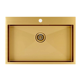 Мойка Paulmark KRONER 75 PM217551-BG брашированное золото
