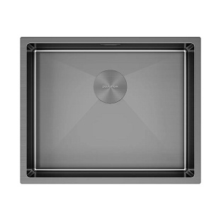 Мойка Paulmark NEXT 54 UNI PM215444-GM вороненая нерж.сталь