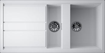 Мойка Kitagawa 100-2-WH Artceramic/белый(арт.4993803) Мойка Kitagawa 100-2-WH Artceramic/белый(арт.4993803)