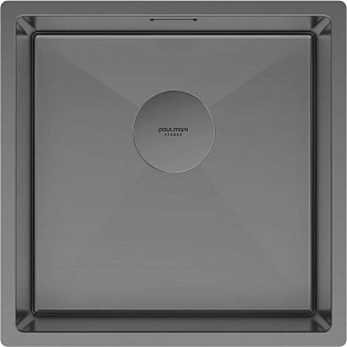 Мойка Paulmark NEXT 44 UNI PM214444-GM вороненая нерж.сталь