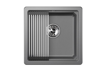 Мойка GRANULA Kitchen Space 4501U, АЛЮМИНИУМ