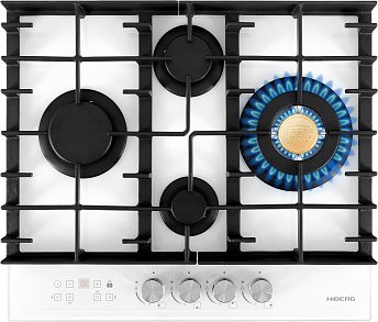 Газовая варочная панель HIBERG VM 6145 W Газовая варочная панель HIBERG VM 6145 W