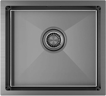 Мойка Paulmark ALLER 44 UNI PM904444-GM вороненая нерж.сталь