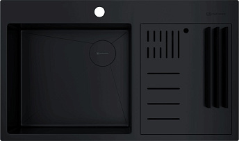 Мойка Omoikiri Akisame 86-2-GB Side нерж.сталь/графит(арт.4997047)