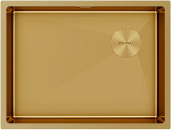 Мойка Paulmark NEXT-SKEW 58 UNI PM885844-BG брашированное золото