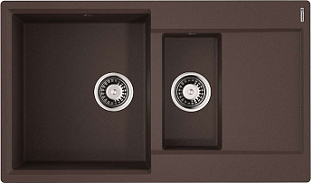 Мойка Daisen 86-2-DC Artgranit/темный шоколад(арт.4993476)