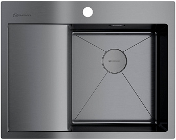 Мойка Akisame 65-GM-R нерж.сталь/вороненая сталь(арт.4973098)