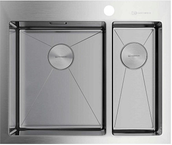 Мойка Akisame 60-2-IN-L нерж.сталь/нержавеющая сталь(арт.4993775)