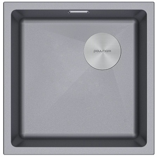 Мойка Paulmark LUMI 45UNI-SKEW LU45SK-GRM серый металлик