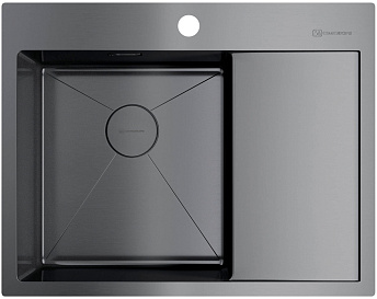 Мойка Akisame 65-GM-L нерж.сталь/вороненая сталь(арт.4973097)